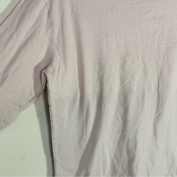 Victoria’s Secret PINK Rugby Shirt Long Sleeve Colorblock Pink w Black S Logo - Picture 12 of 12